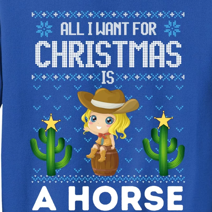 All I Want For Christmas Is A Horse Cow Xmas Sweater Fun Great Gift Sweatshirt