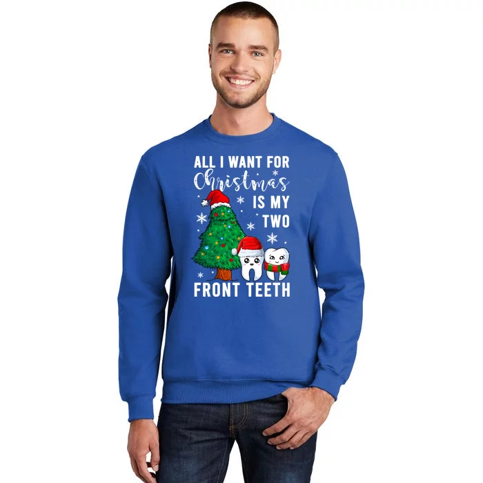 All I Want From Christmas Is My Two Front Teeth Gift Xmas Great Gift Sweatshirt