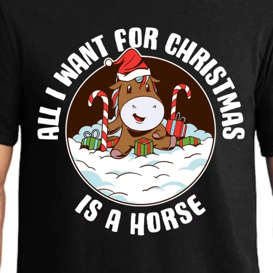 All I Want For Christmas Is A Horse Gift Pajama Set