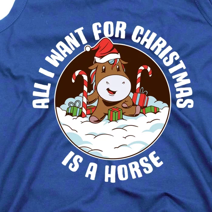 All I Want For Christmas Is A Horse Gift Tank Top