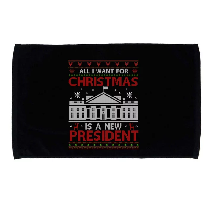 All I Want For Christmas Is A New President Xmas Cute Gift Microfiber Hand Towel