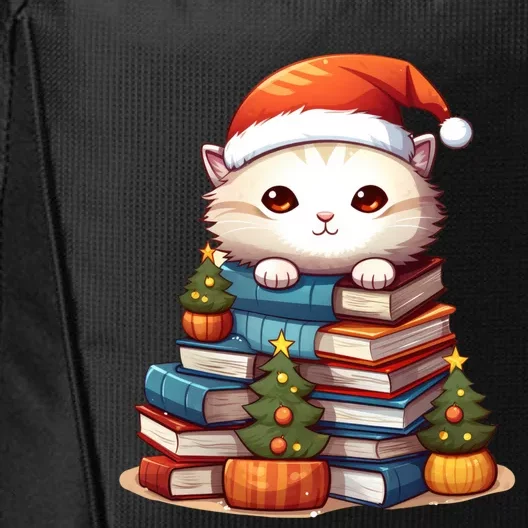 All I Want For Xmas Is Books And Cats Xmas Tree Pajama Holiday Meaningful Gift City Backpack