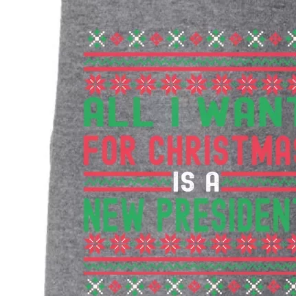 All I Want For Christmas Is A New President Xmas Sweater Cool Gift Doggie 3-End Fleece Hoodie