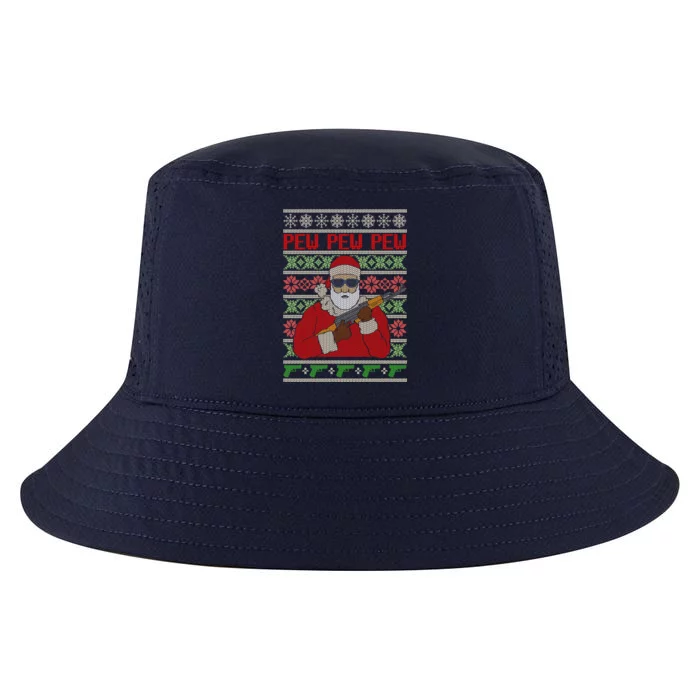 All I Want Is Guns Ugly Christmas Sweater Hunting Military Gift Cool Comfort Performance Bucket Hat