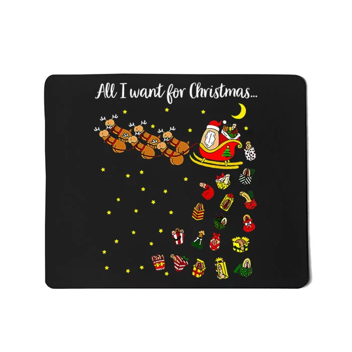 All I Want For Christmas Is D Merry Dickmas Dirty Christmas Mousepad