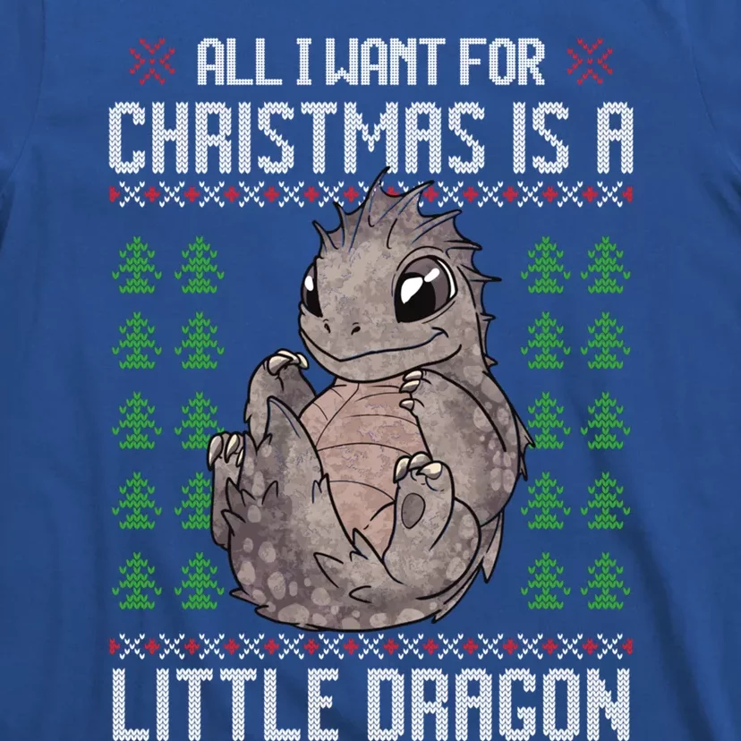 All I Want For Christmas Is A Dragon Ugly Xmas Gift T-Shirt