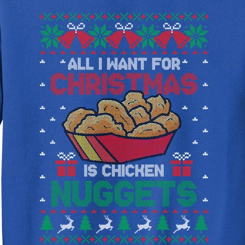 All I Want For Christmas Is Chicken Nuggets Ugly Sweater Meaningful Gift Sweatshirt