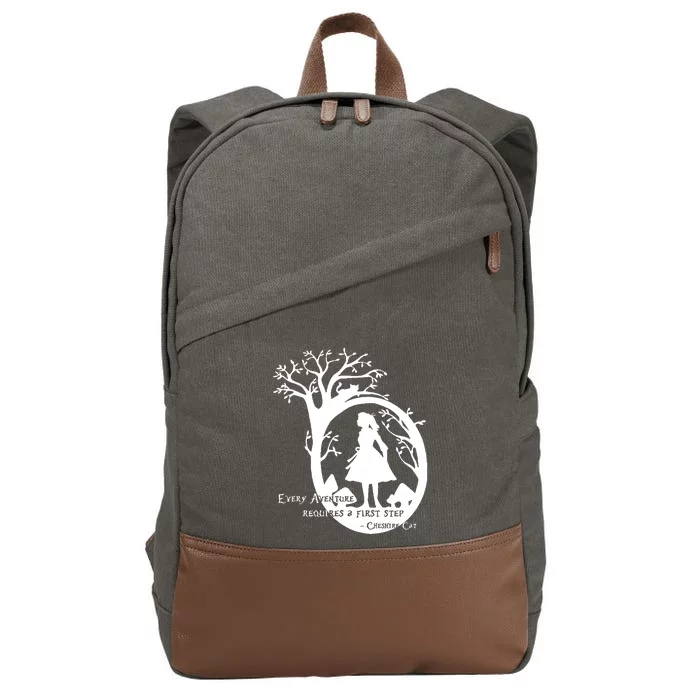 Alice In Wonderland Adventure Funny Cotton Canvas Backpack