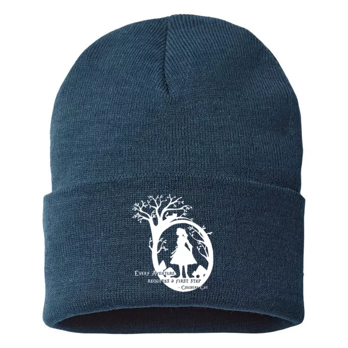 Alice In Wonderland Adventure Funny Sustainable Knit Beanie