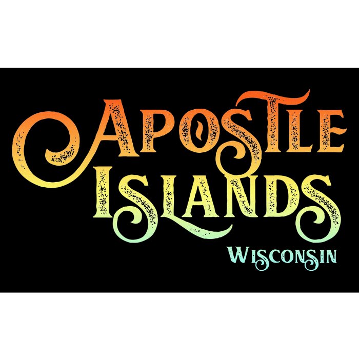 Apostle Islands Wisconsin Tourist Souvenir Gift Bumper Sticker