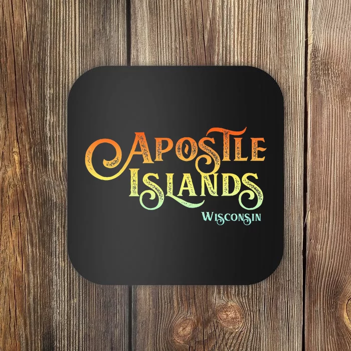 Apostle Islands Wisconsin Tourist Souvenir Gift Coaster