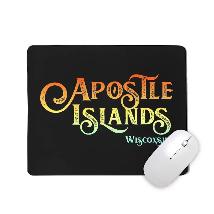 Apostle Islands Wisconsin Tourist Souvenir Gift Mousepad