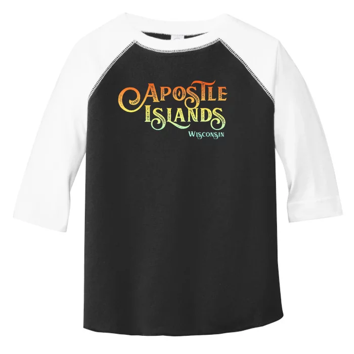 Apostle Islands Wisconsin Tourist Souvenir Gift Toddler Fine Jersey T-Shirt