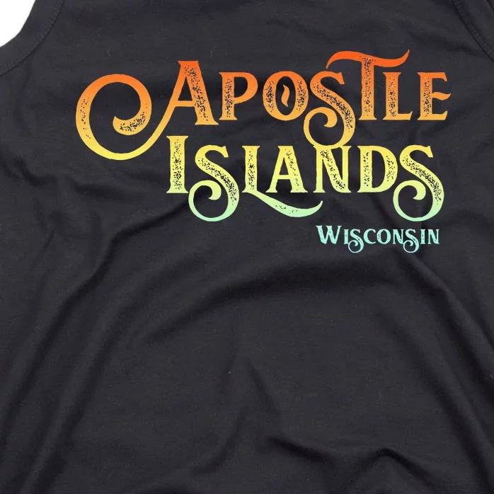 Apostle Islands Wisconsin Tourist Souvenir Gift Tank Top