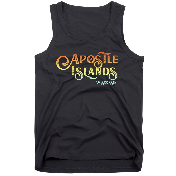 Apostle Islands Wisconsin Tourist Souvenir Gift Tank Top