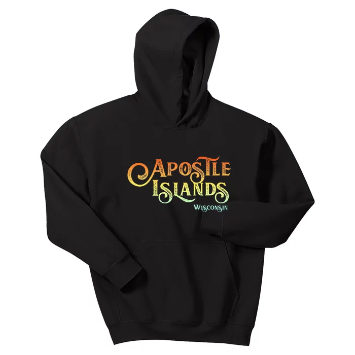 Apostle Islands Wisconsin Tourist Souvenir Gift Kids Hoodie