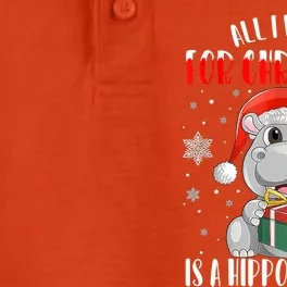 All I Want For Christmas Is A Hippopotamus Xmas Hippo Cool Gift Dry Zone Grid Performance Polo