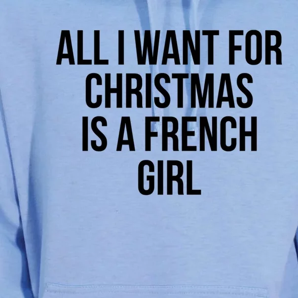 All I Want For Christmas Is A French Gift Unisex Surf Hoodie