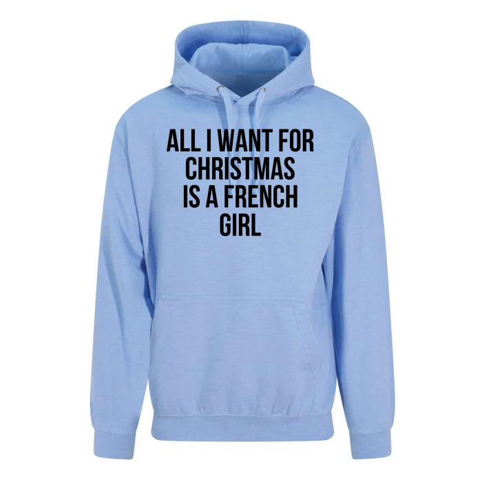 All I Want For Christmas Is A French Gift Unisex Surf Hoodie