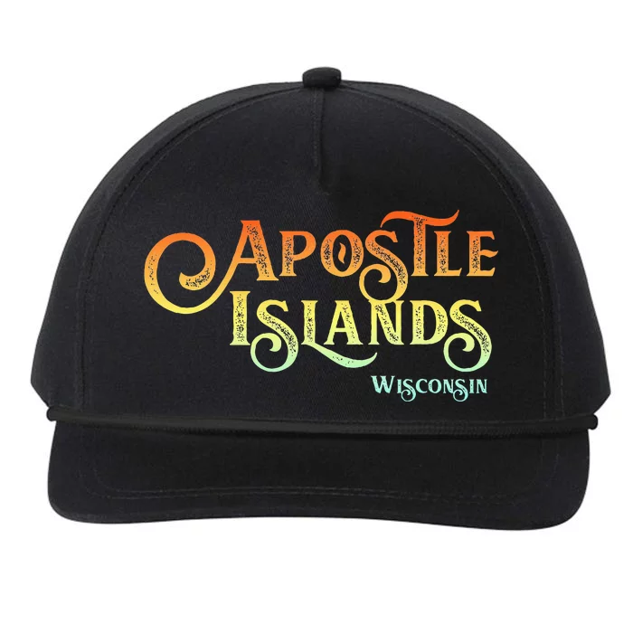 Apostle Islands Wisconsin Tourist Souvenir Gift Snapback Five-Panel Rope Hat