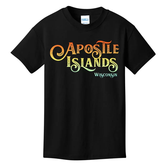 Apostle Islands Wisconsin Tourist Souvenir Gift Kids T-Shirt