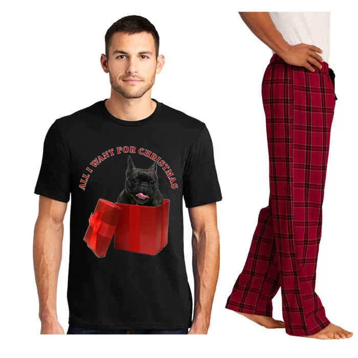 All I Want For Christmas French Bulldog Gift Pajama Set