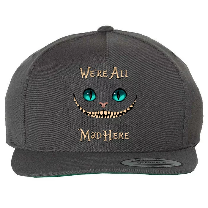 Alice In Wonderland Wool Snapback Cap