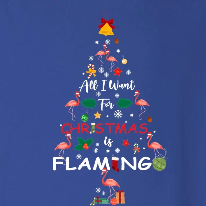 All I Want For Christmas Is Flamingo Funny Flamingo Lovers Funny Gift Toddler Long Sleeve Shirt