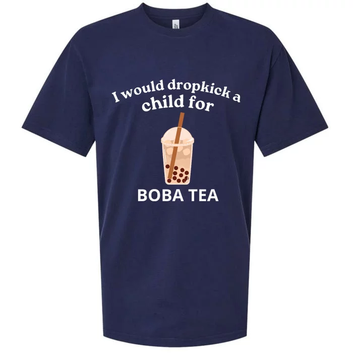 Awesome I Would Dropkick A Child For Boba Sueded Cloud Jersey T-Shirt