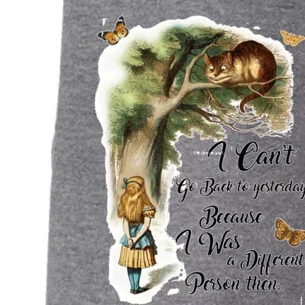 Alice In Wonderland Quote Doggie 3-End Fleece Hoodie