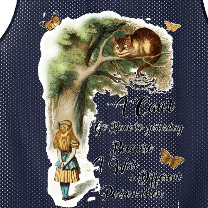 Alice In Wonderland Quote Mesh Reversible Basketball Jersey Tank