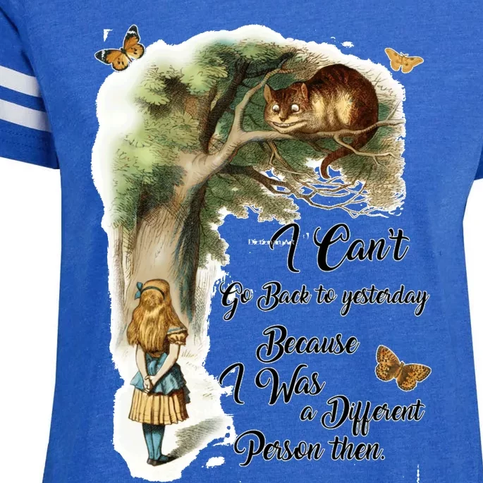 Alice In Wonderland Quote Enza Ladies Jersey Football T-Shirt