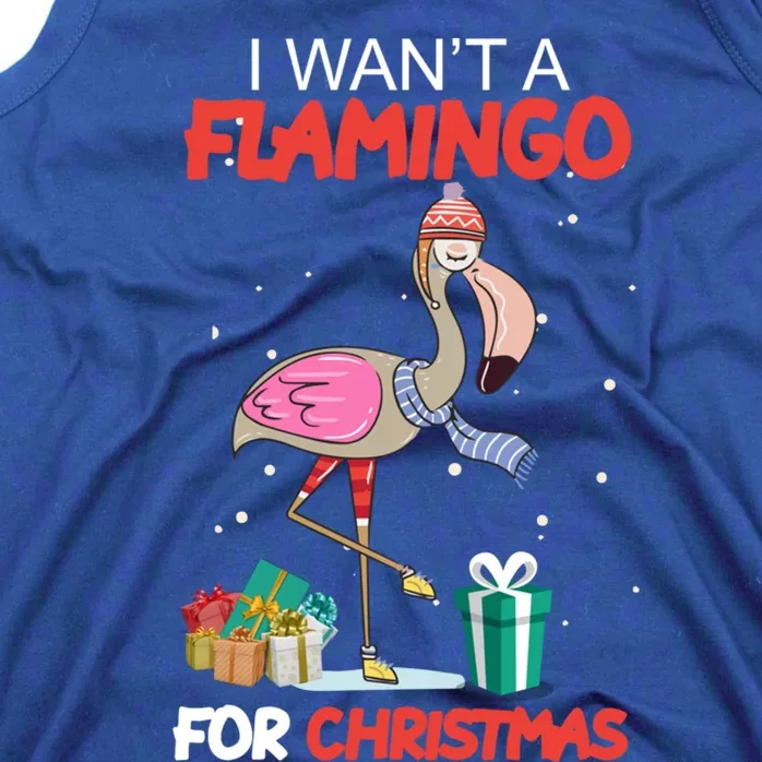 All I Want For Christmas Is A Flamingo Warm Weather Gift Tank Top