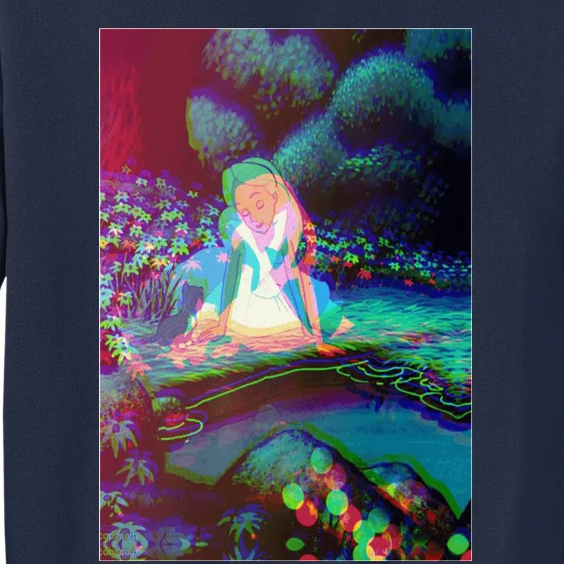 Alice In Wonderland Trippy Tall Sweatshirt