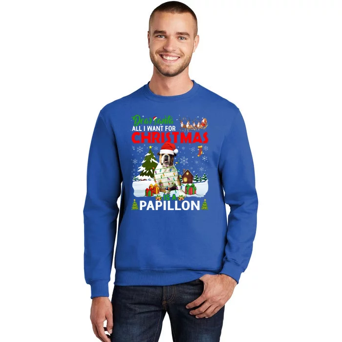 All I Want For Christmas Is A Bulldog Matching Family Pajama Great Gift Tall Sweatshirt