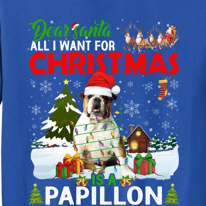 All I Want For Christmas Is A Bulldog Matching Family Pajama Great Gift Tall Sweatshirt