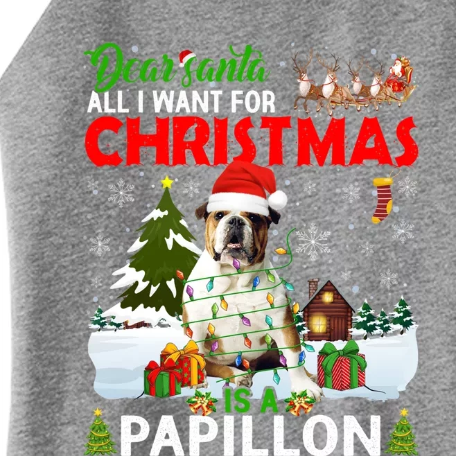 All I Want For Christmas Is A Bulldog Matching Family Pajama Great Gift Women’s Perfect Tri Rocker Tank