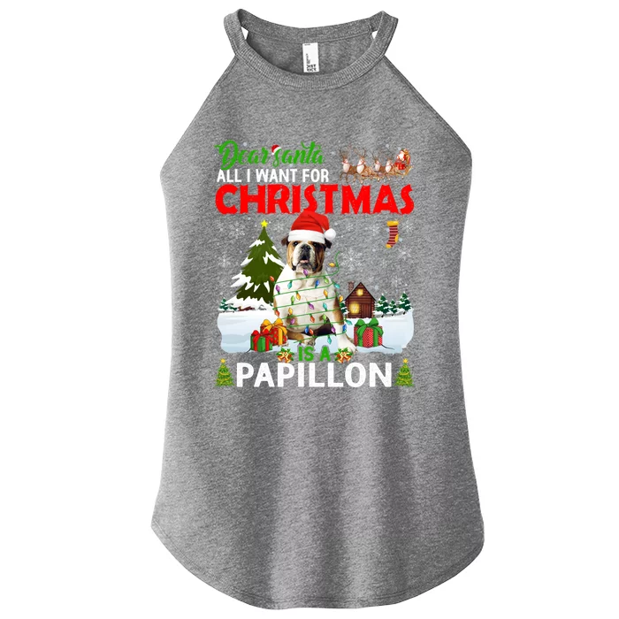 All I Want For Christmas Is A Bulldog Matching Family Pajama Great Gift Women’s Perfect Tri Rocker Tank