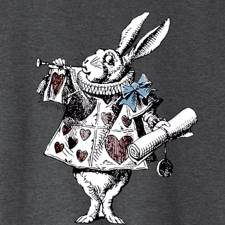 Alice In Wonderland White Rabbit Women's Crop Top Tee