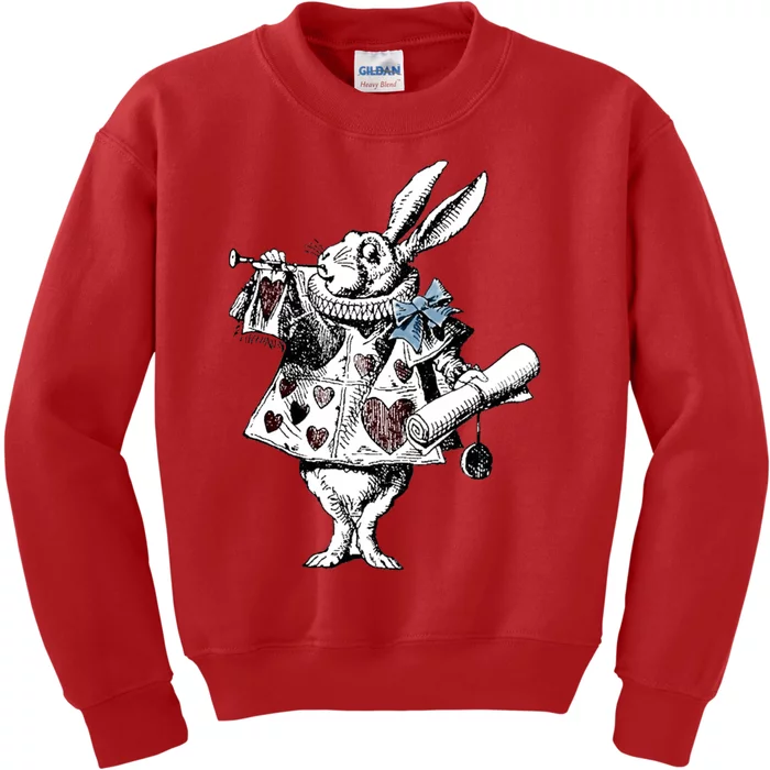 Alice In Wonderland White Rabbit Kids Sweatshirt