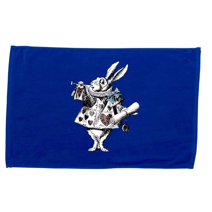 Alice In Wonderland White Rabbit Microfiber Hand Towel