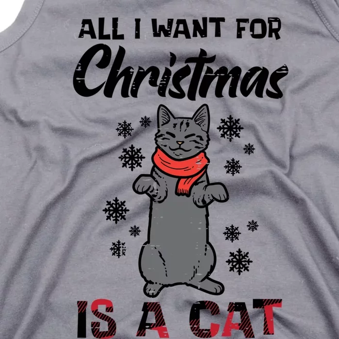 All I Want For Christmas Is Cat Xmas Gift Tank Top