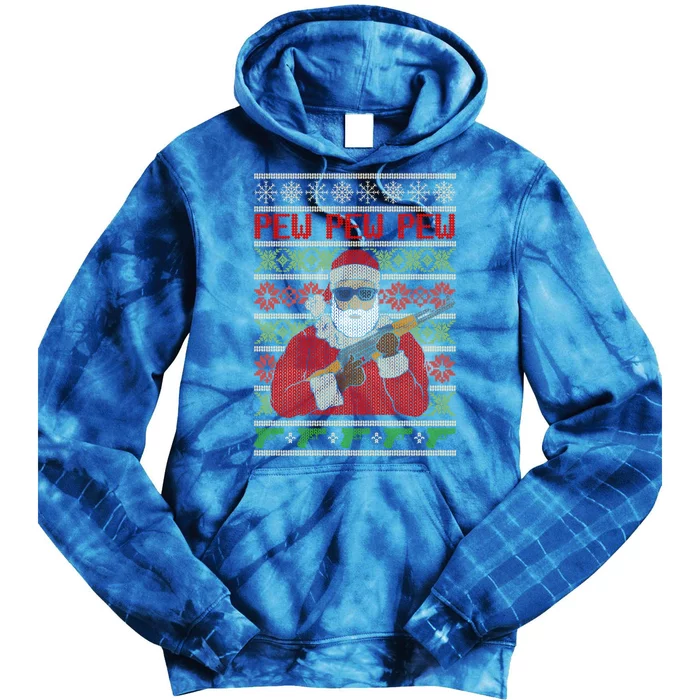 All I Want Is Guns Ugly Christmas Sweater Hunting Military Gift Tie Dye Hoodie