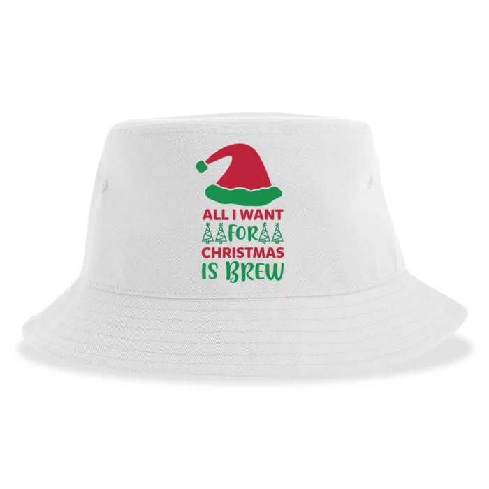 All I Want For Christmas Is Brew Sustainable Bucket Hat