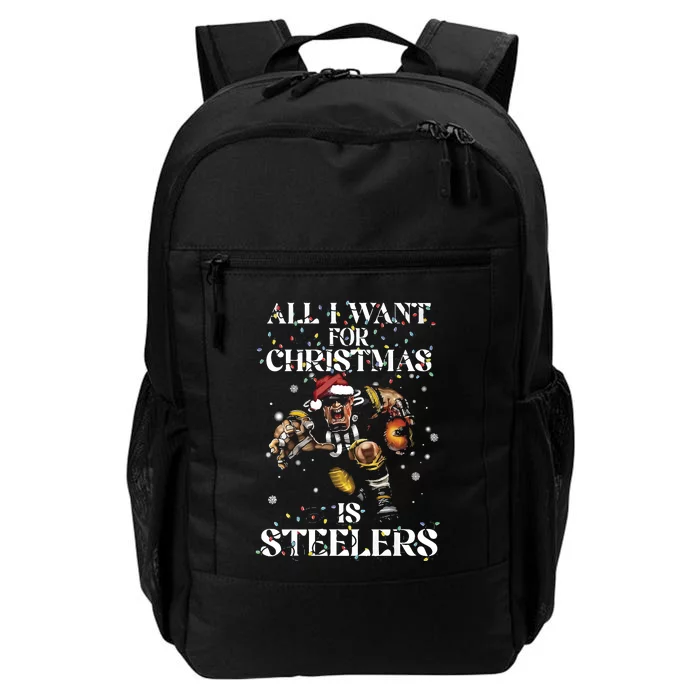 All I Want For Christmas Is Steelers Daily Commute Backpack