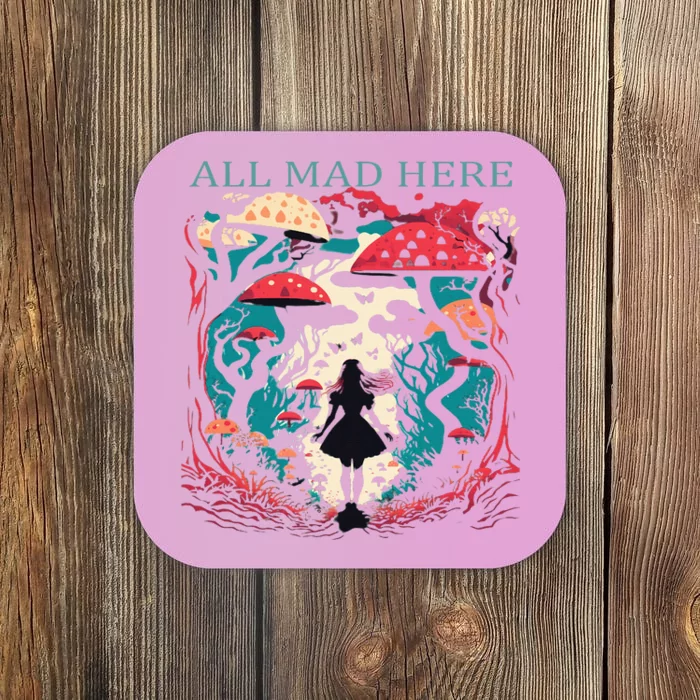 Alice In Wonderland All Mad Here Coaster