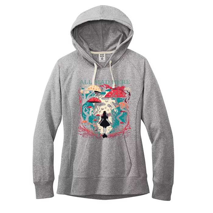 Alice In Wonderland All Mad Here Women's Fleece Hoodie