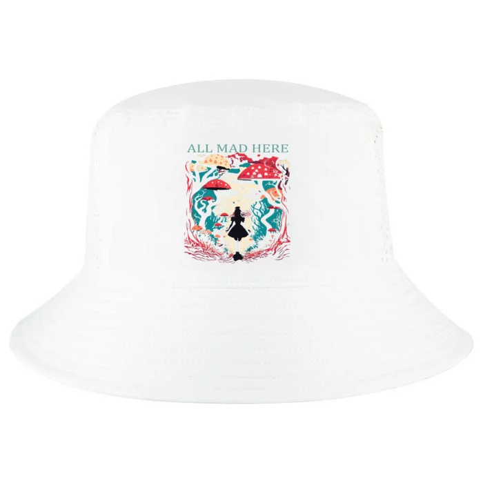 Alice In Wonderland All Mad Here Cool Comfort Performance Bucket Hat