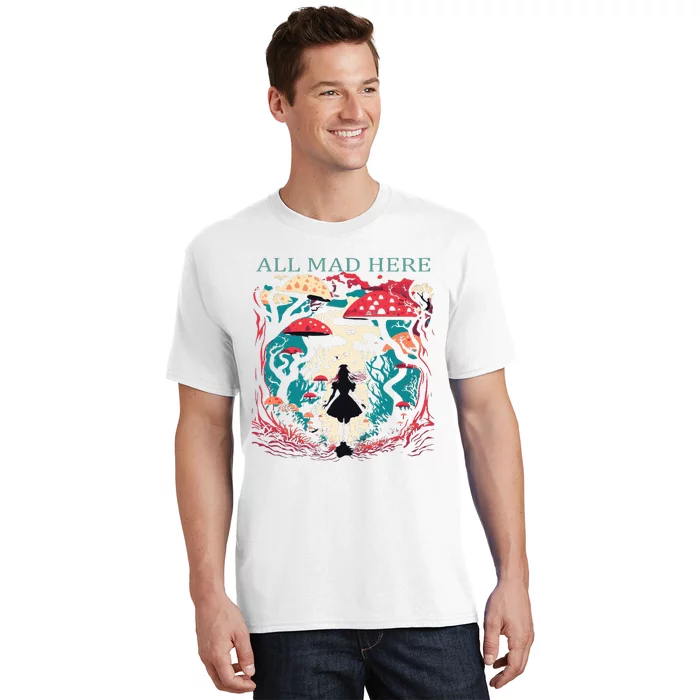 Alice In Wonderland All Mad Here T-Shirt