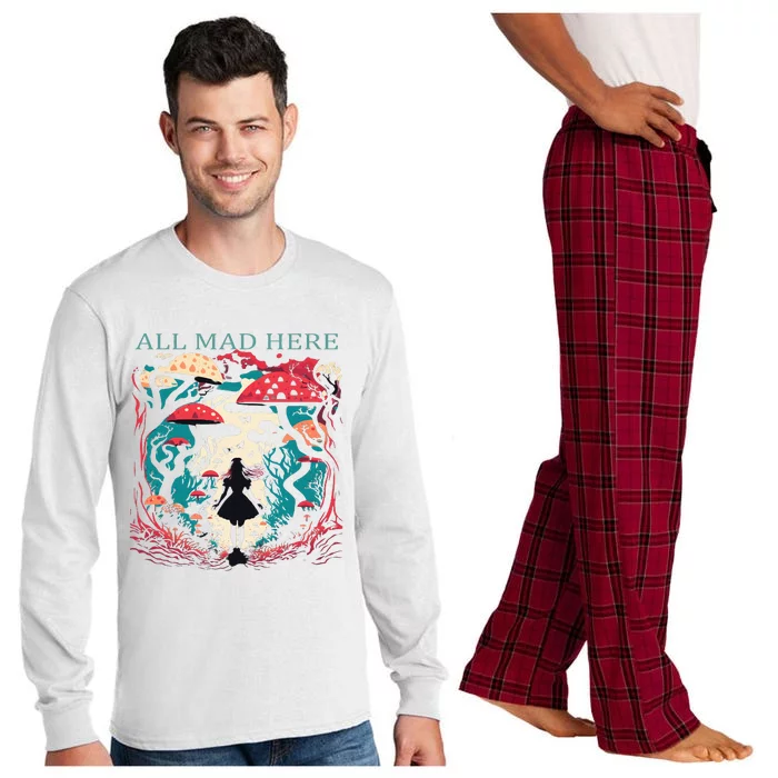 Alice In Wonderland All Mad Here Long Sleeve Pajama Set